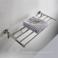 Wall Mounted  Bathroom Stainless Steel Towel Rack Single Towel Holder Polished with 5 Hooks